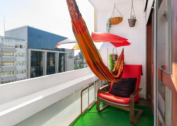 公寓 Sunny Oporto, Trindade Balcony *